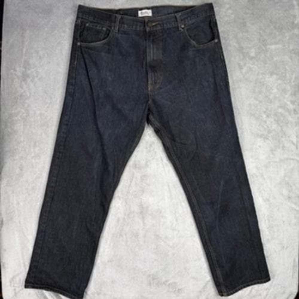 Members Property Jeans Mens W42 L34 Dark Wash Traditional Denim Straight Leg